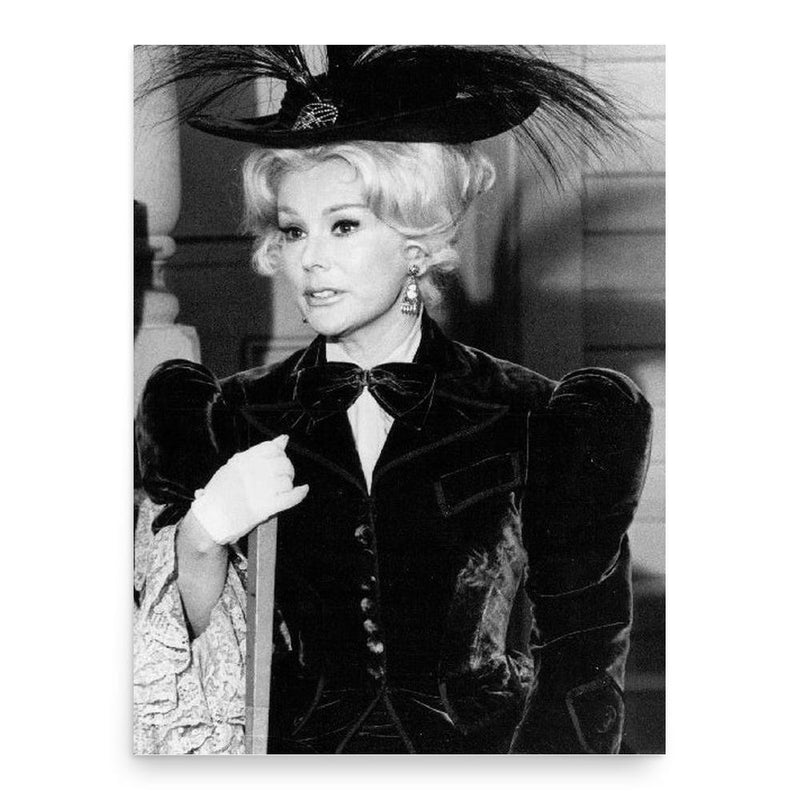 Eva Gabor poster print, in size 18x24 inches.