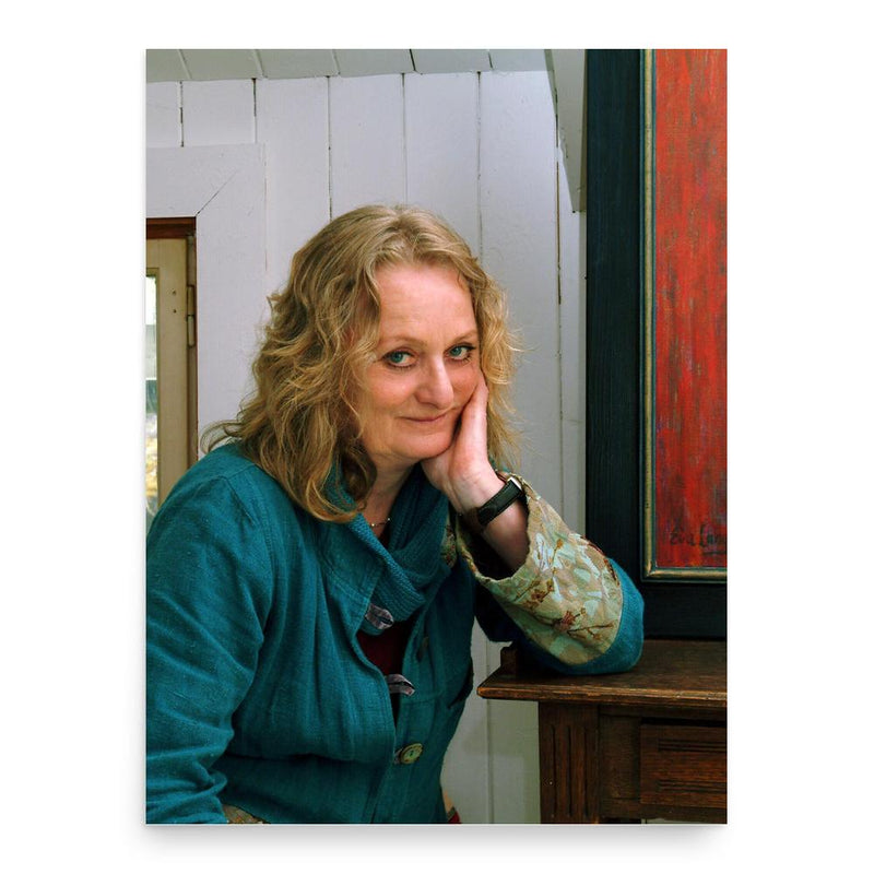 Eva Lange poster print, in size 18x24 inches.