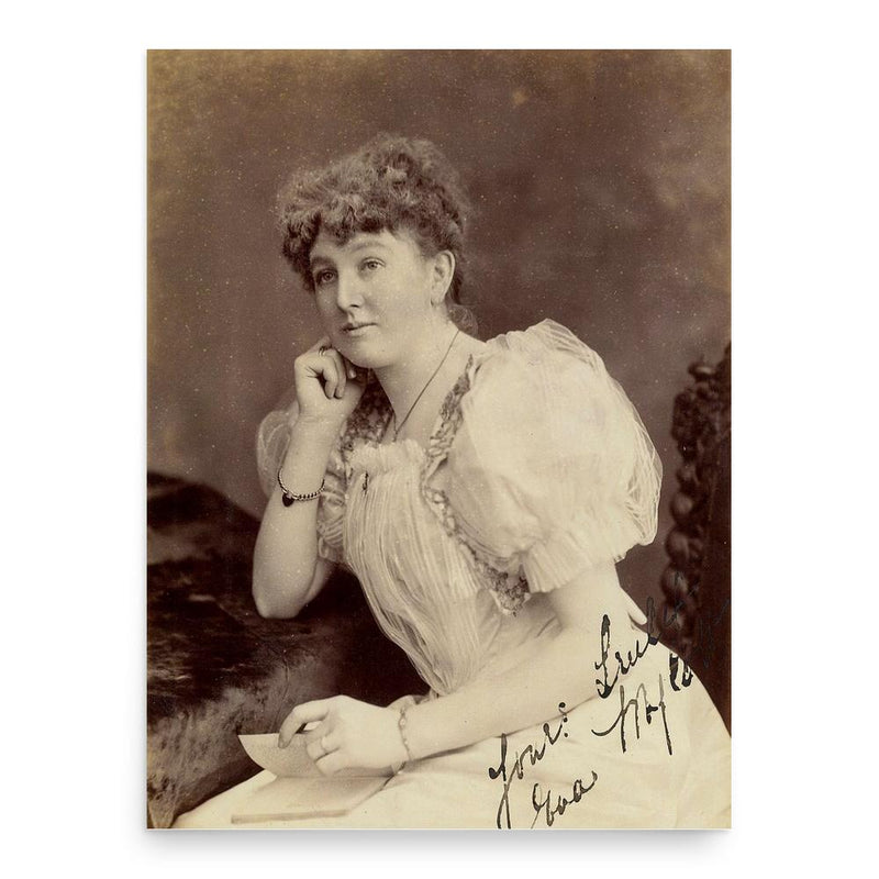 Eva Mylott poster print, in size 18x24 inches.