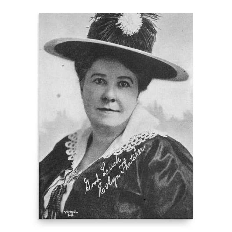 Eva Thatcher poster print, in size 18x24 inches.