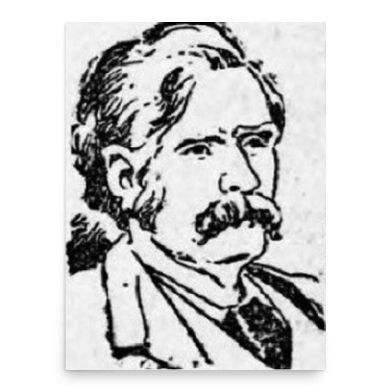 Evan Rowland Jones poster print, in size 18x24 inches.