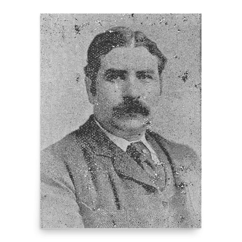 Evan Vincent Evans poster print, in size 18x24 inches.