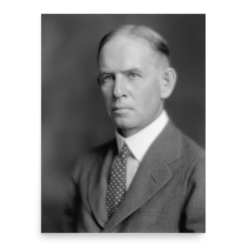 Evans Woollen poster print, in size 18x24 inches.