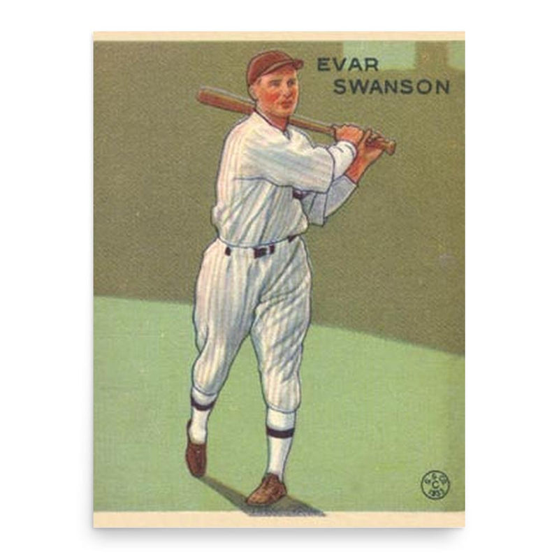 Evar Swanson poster print, in size 18x24 inches.