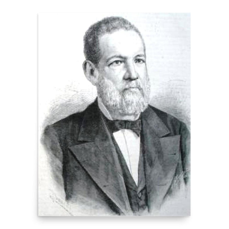 Evaristo Carazo poster print, in size 18x24 inches.