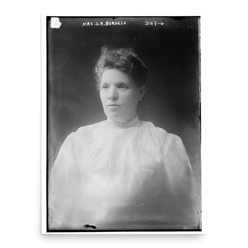 Eveline Burgess poster print, in size 18x24 inches.