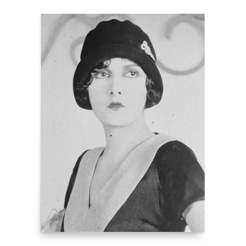 Evelyn Brent poster print, in size 18x24 inches.