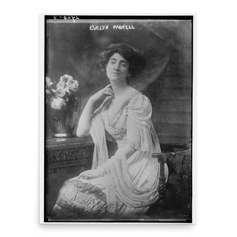 Evelyn Parnell poster print, in size 18x24 inches.