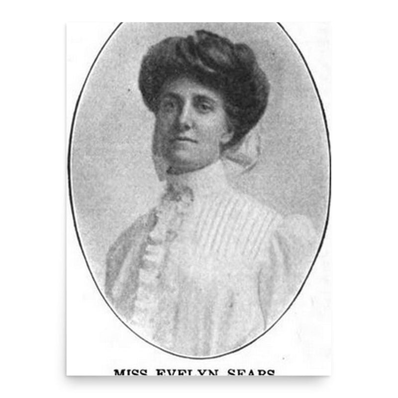 Evelyn Sears poster print, in size 18x24 inches.