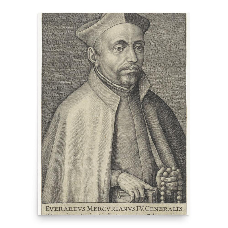 Everard Mercurian poster print, in size 18x24 inches.