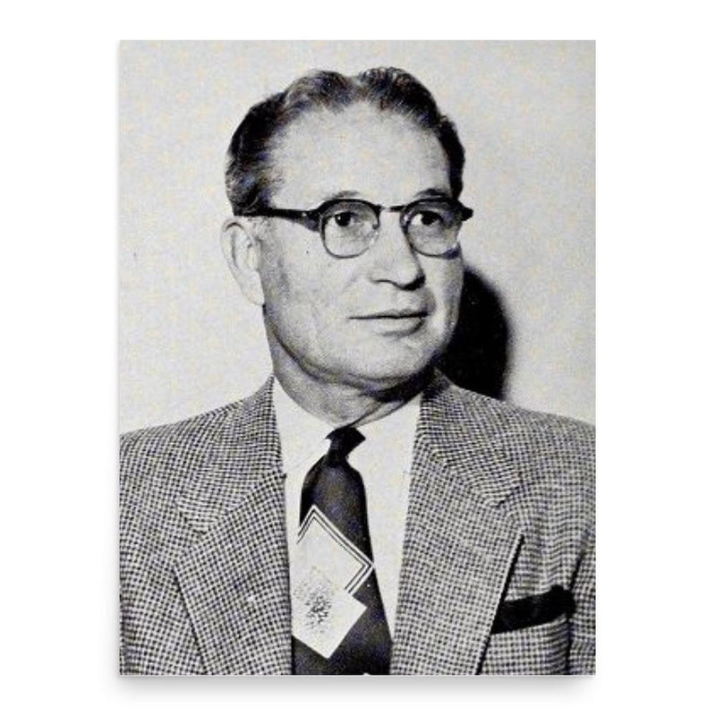 Everett Shelton poster print, in size 18x24 inches.