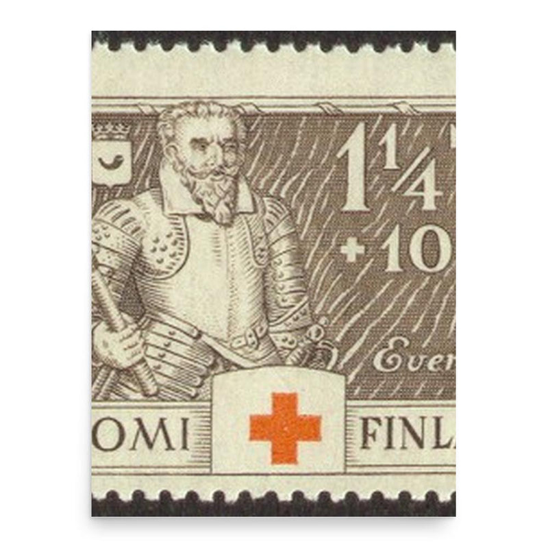 Evert Horn poster print, in size 18x24 inches.