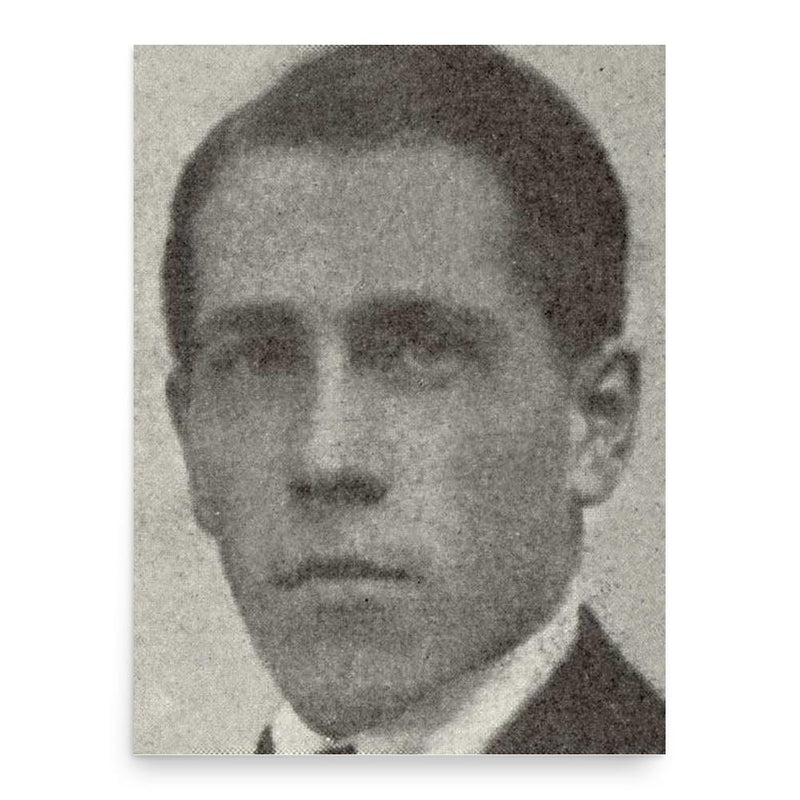 Evert Lundqvist poster print, in size 18x24 inches.