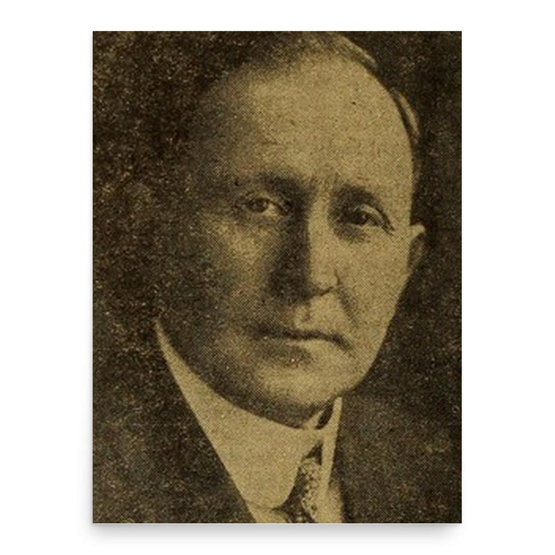 Evert Sparks poster print, in size 18x24 inches.