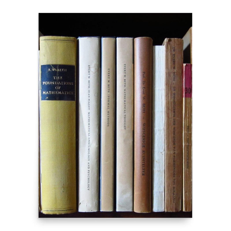 Evert Willem Beth poster print, in size 18x24 inches.