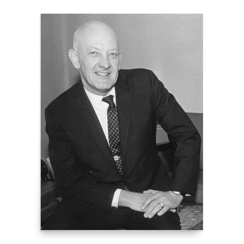 Ewing Kauffman poster print, in size 18x24 inches.