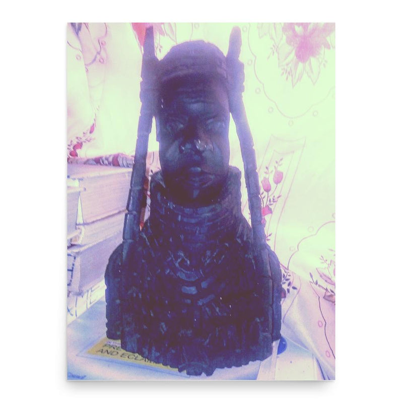 Ewuare poster print, in size 18x24 inches.