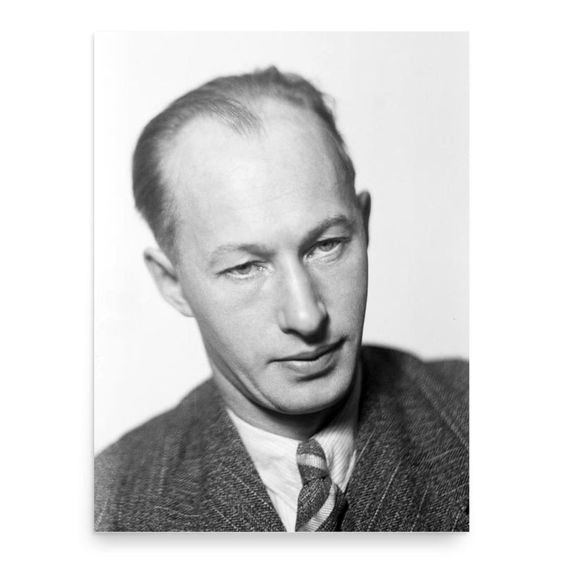 Eyvind Johnson poster print, in size 18x24 inches.