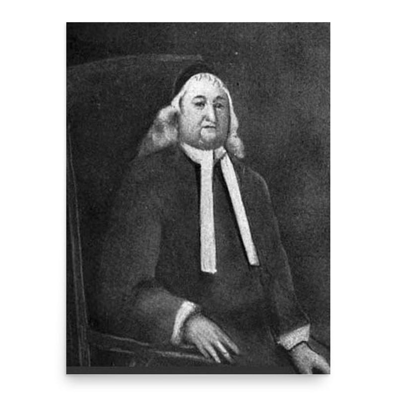 Ezekiel Cheever poster print, in size 18x24 inches.