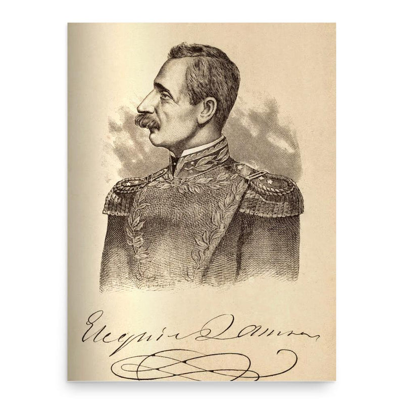 Ezequiel Zamora poster print, in size 18x24 inches.