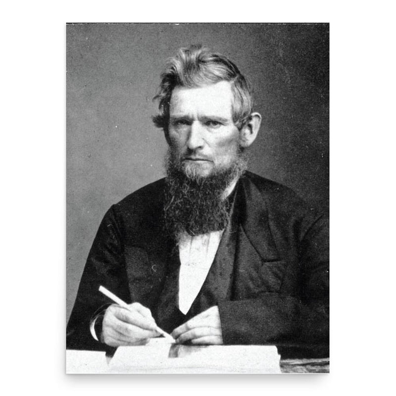 Ezra Cornell poster print, in size 18x24 inches.