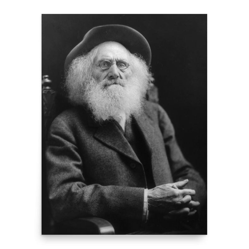 Ezra Meeker poster print, in size 18x24 inches.