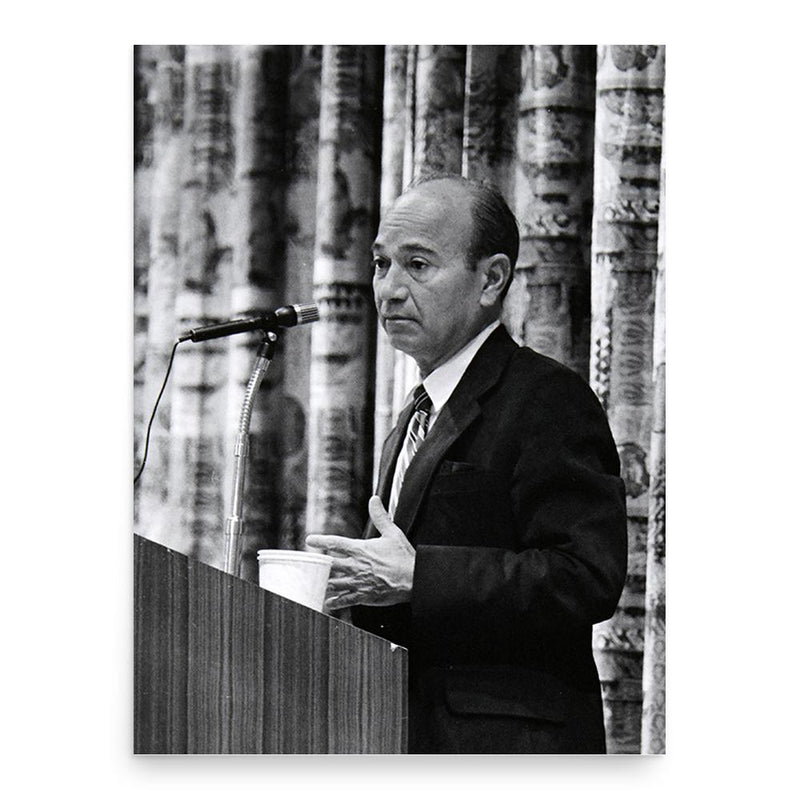 Ezra Solomon poster print, in size 18x24 inches.