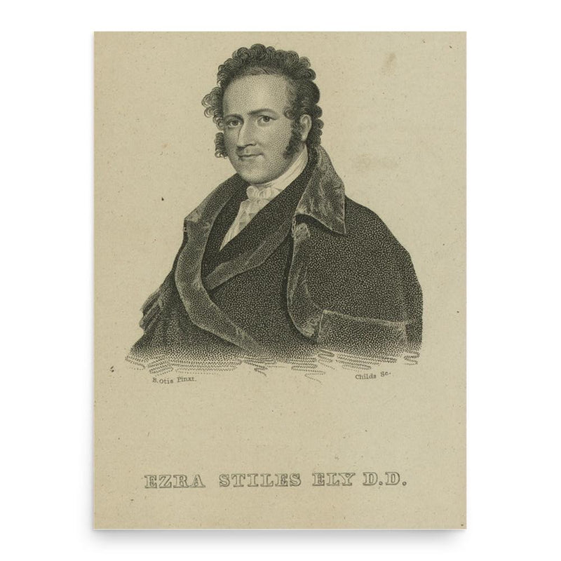 Ezra Stiles Ely poster print, in size 18x24 inches.