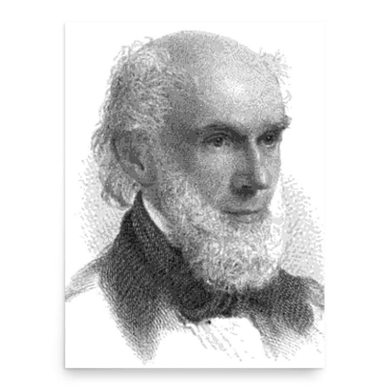 Ezra Stiles Gannett poster print, in size 18x24 inches.