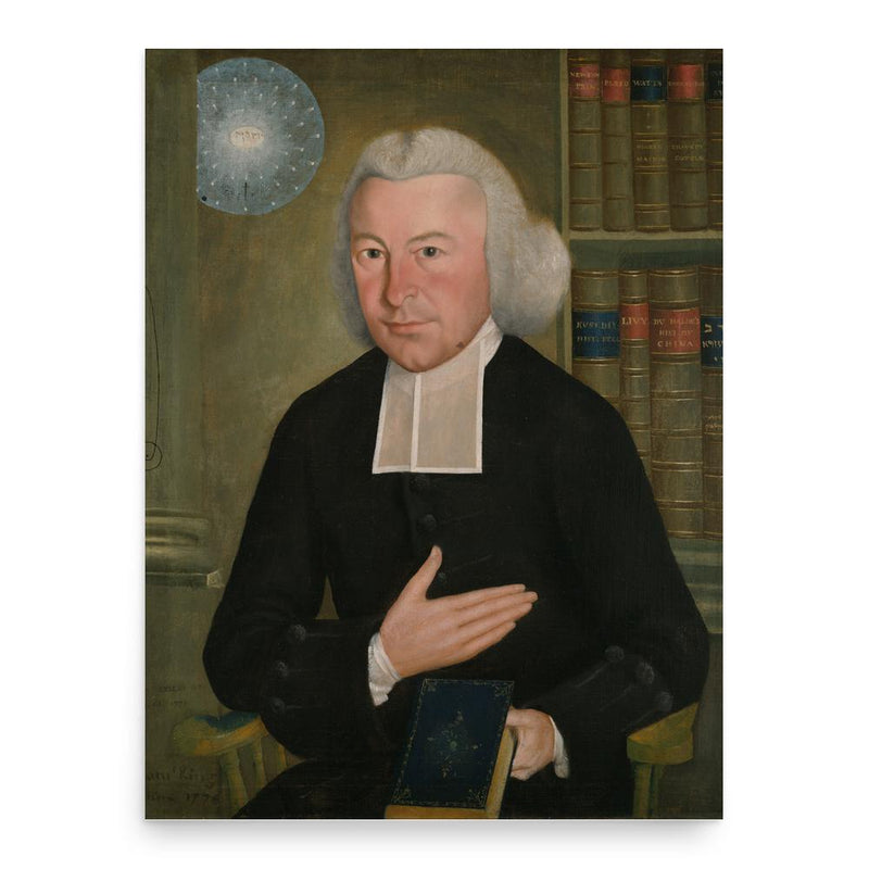 Ezra Stiles poster print, in size 18x24 inches.