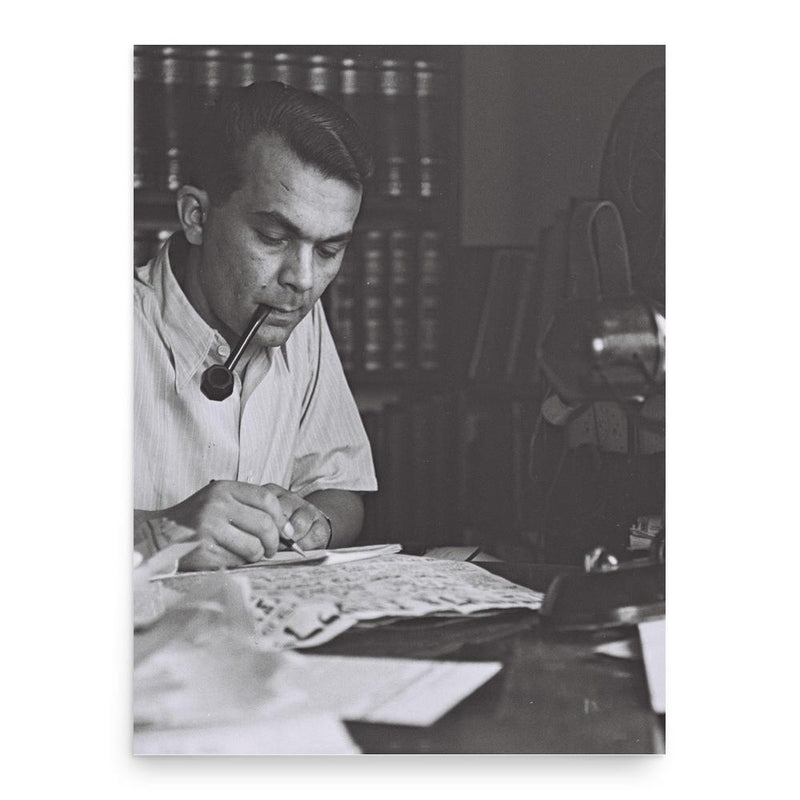 Ezriel Carlebach poster print, in size 18x24 inches.