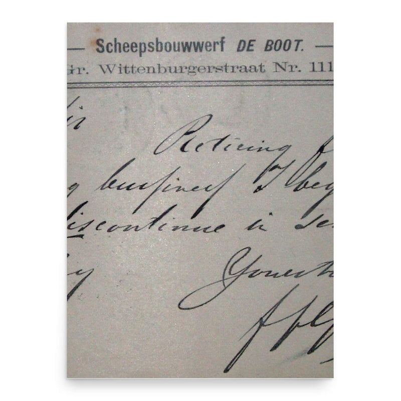 FF Groen poster print, in size 18x24 inches.