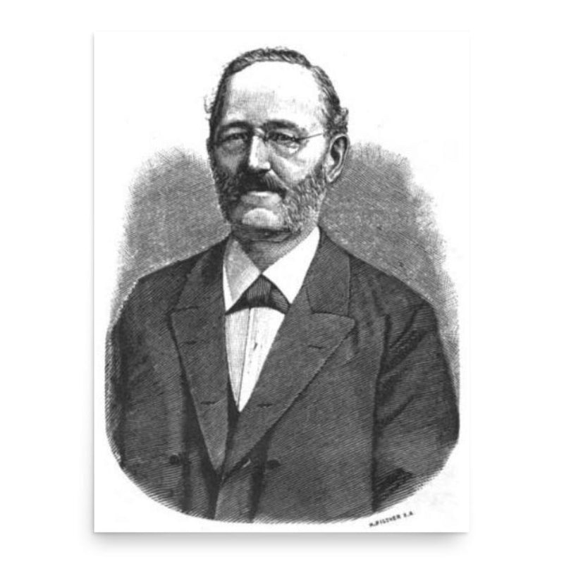 Fabius Mieses poster print, in size 18x24 inches.