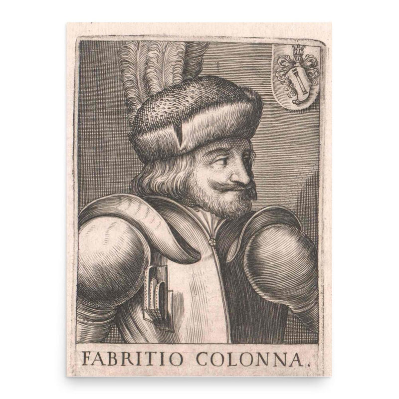 Fabrizio Colonna poster print, in size 18x24 inches.