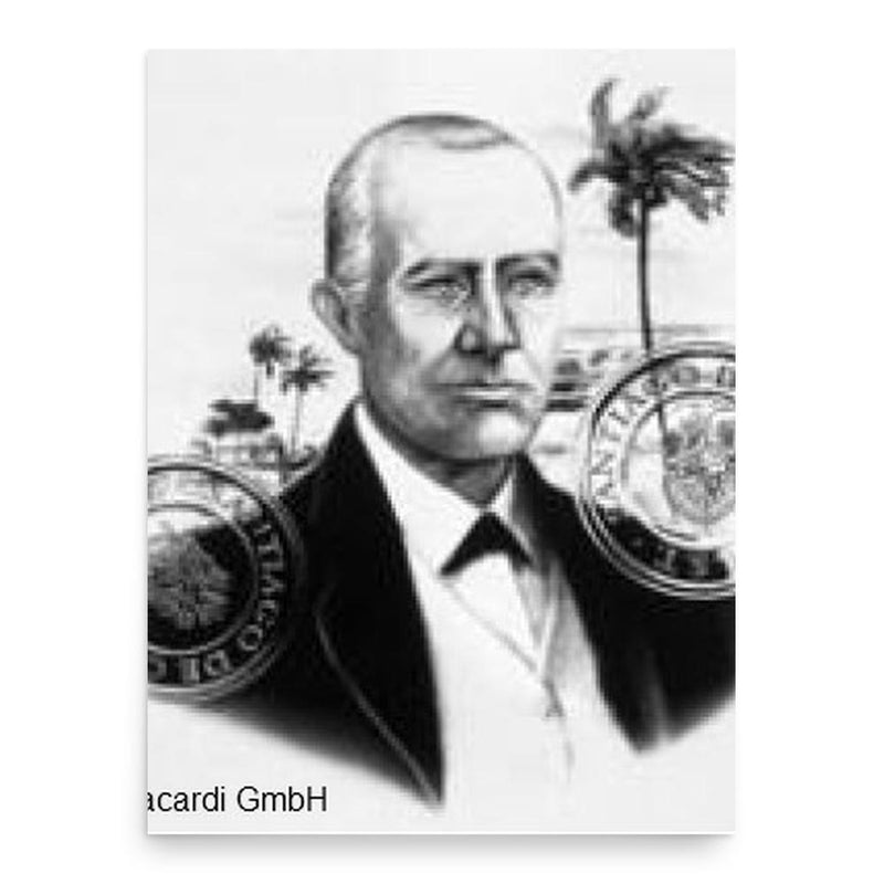 Facundo Bacardi poster print, in size 18x24 inches.