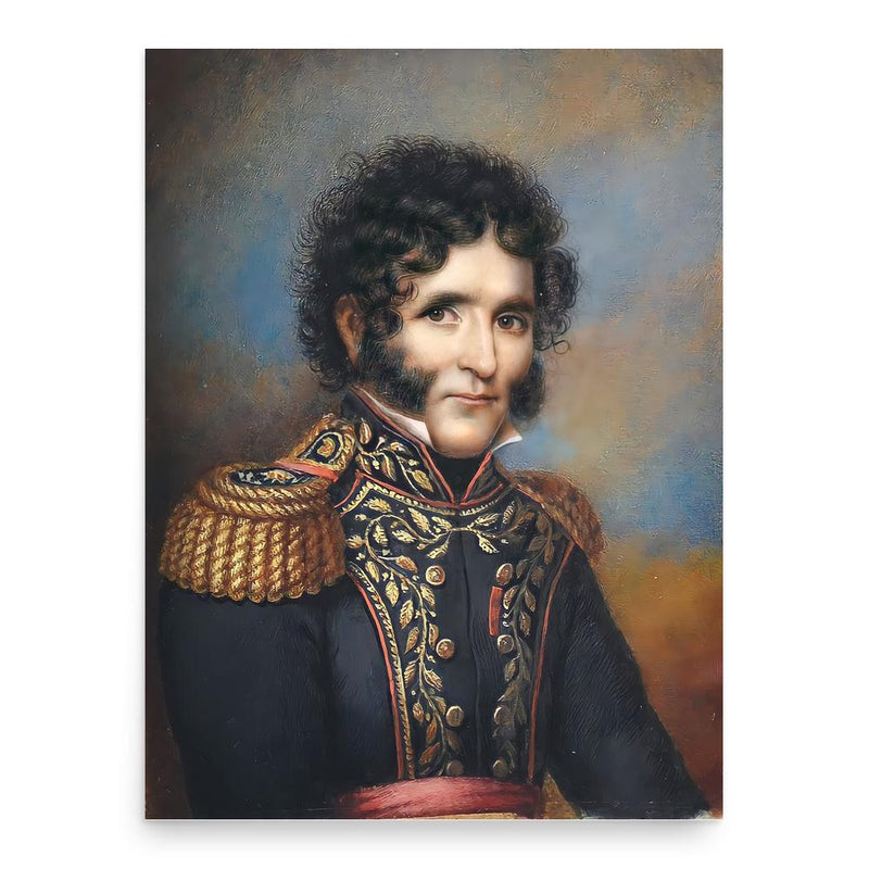 Facundo Quiroga poster print, in size 18x24 inches.