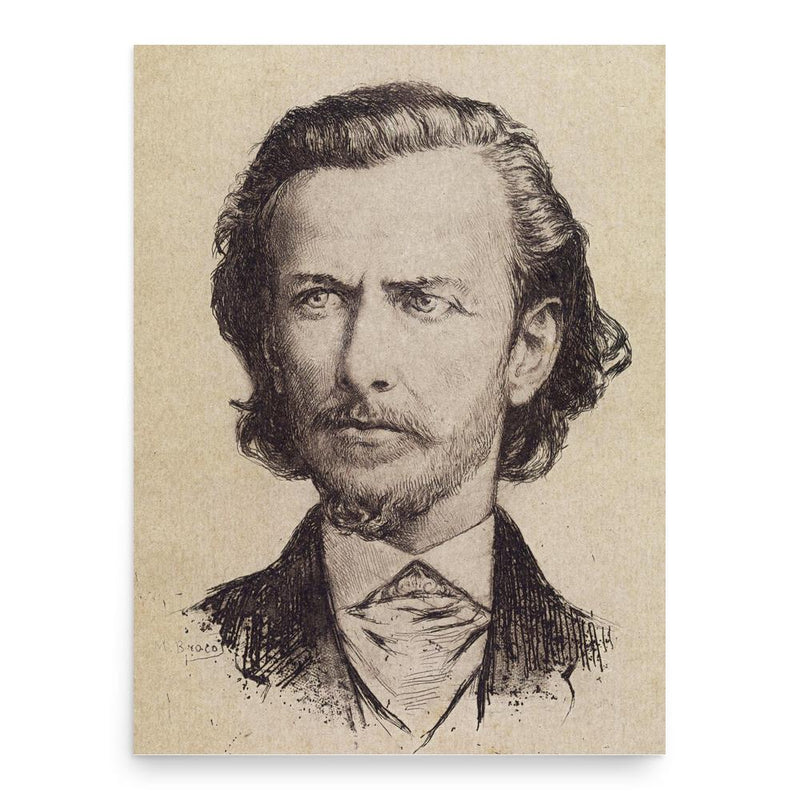 Fagundes Varela poster print, in size 18x24 inches.