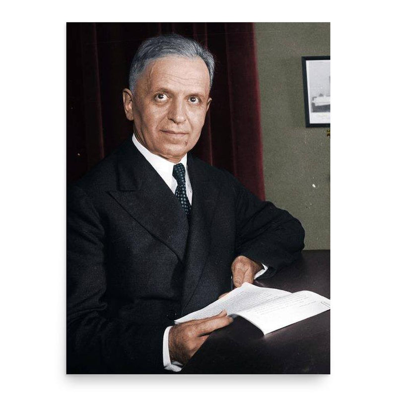 Faik Konica poster print, in size 18x24 inches.