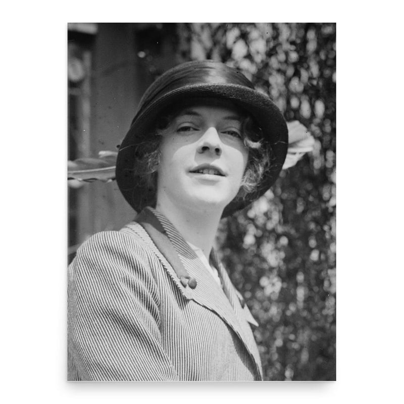 Faith Baldwin poster print, in size 18x24 inches.