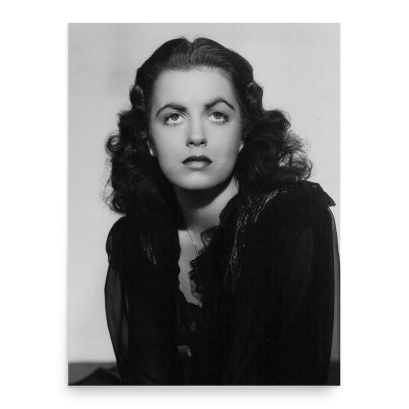 Faith Domergue poster print, in size 18x24 inches.