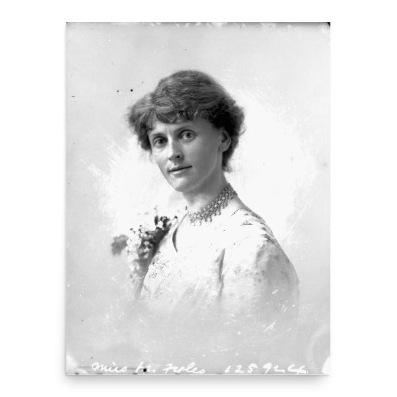 Faith Fyles poster print, in size 18x24 inches.