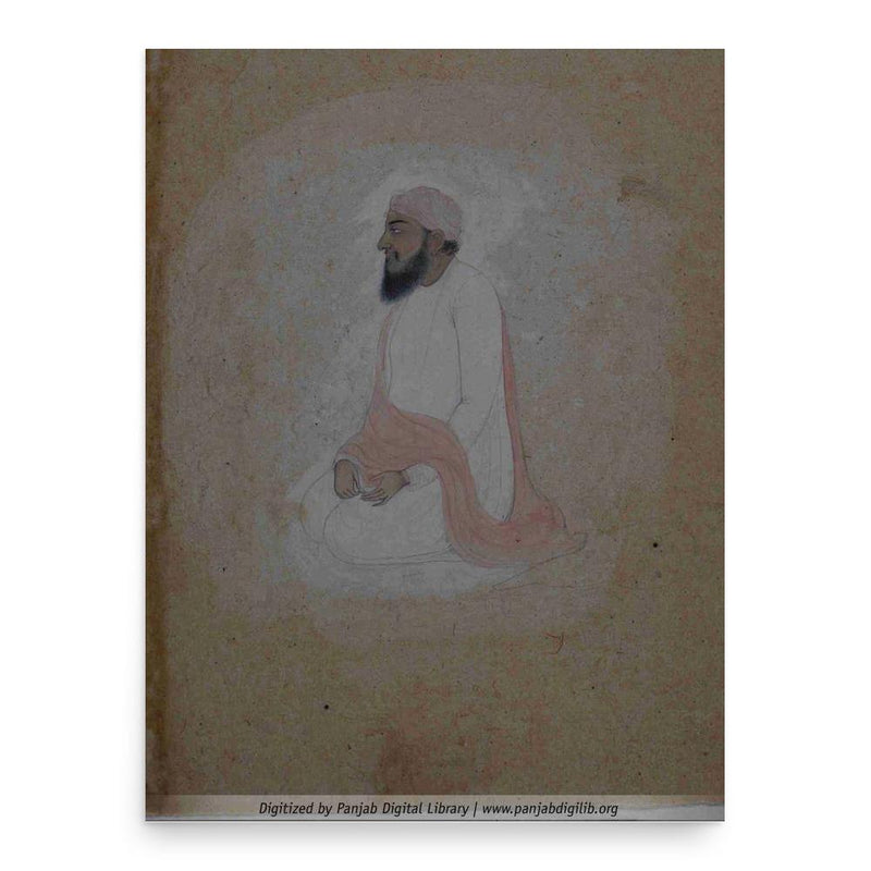 Fakir Azizuddin poster print, in size 18x24 inches.