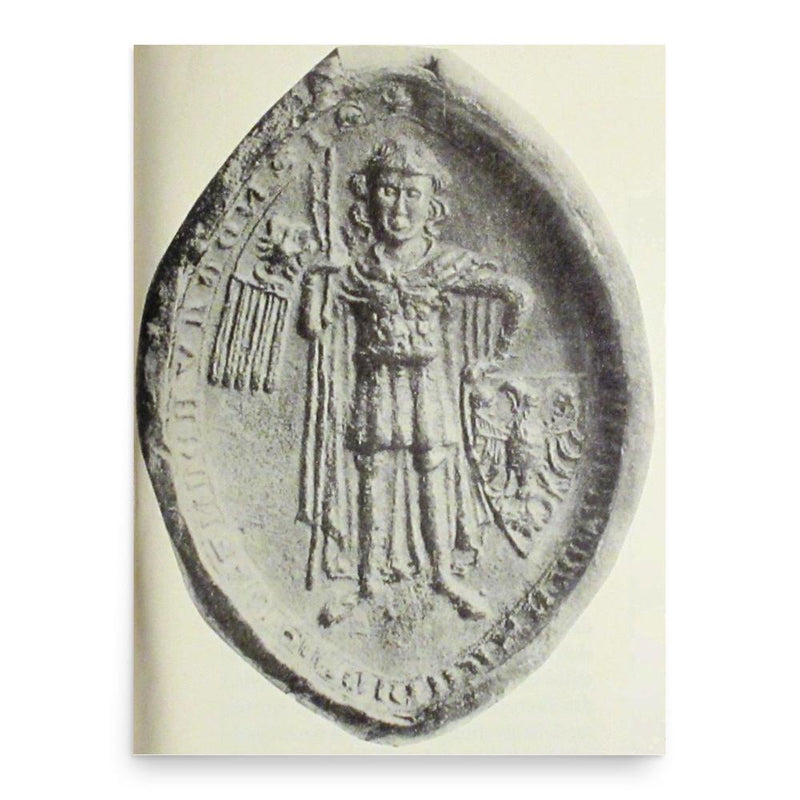 False Waldemar poster print, in size 18x24 inches.