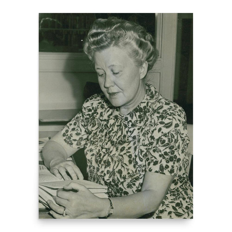 Fanny Butcher poster print, in size 18x24 inches.