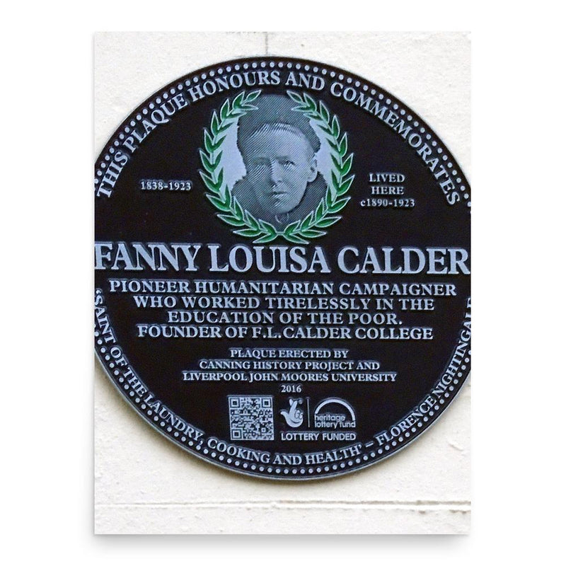 Fanny Calder poster print, in size 18x24 inches.