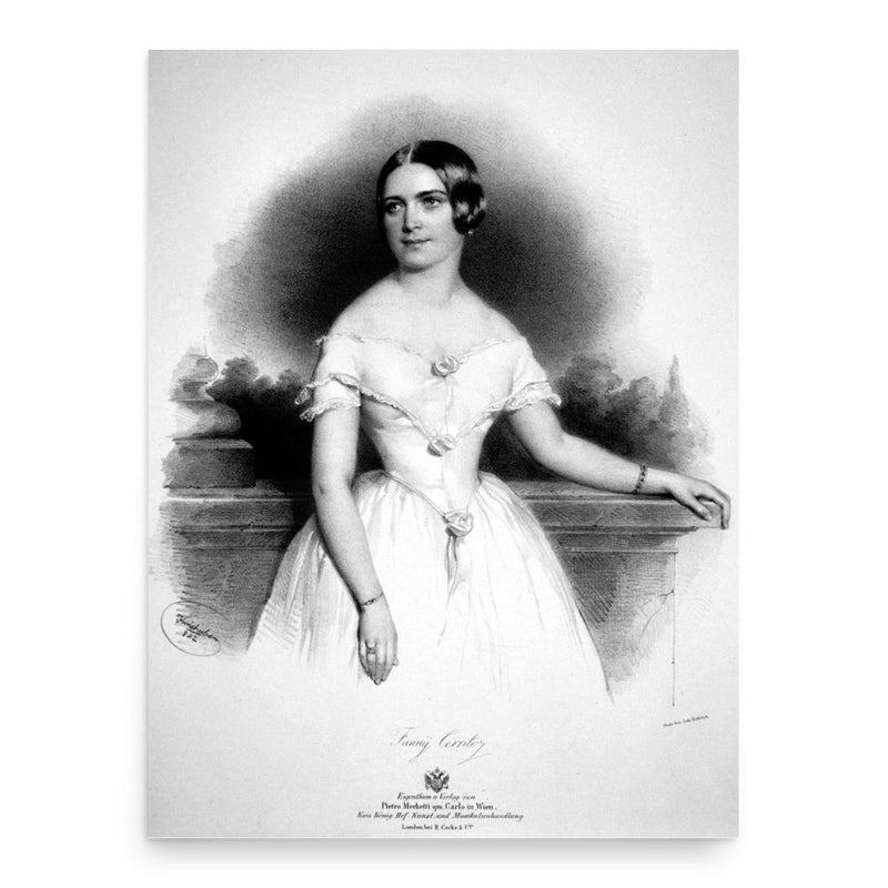 Fanny Cerrito poster print, in size 18x24 inches.