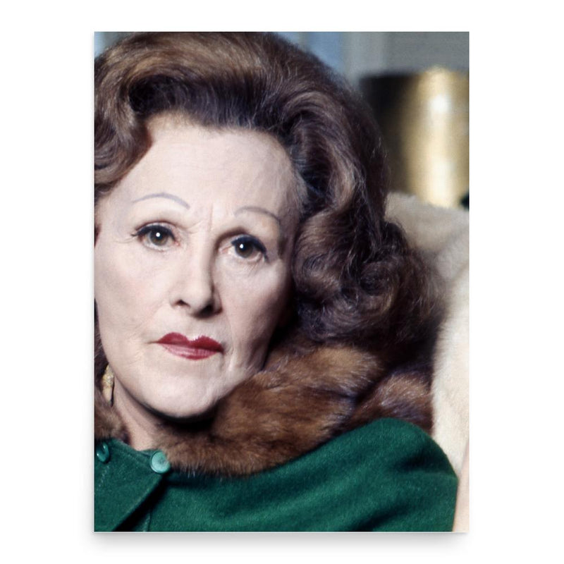 Fanny Cradock poster print, in size 18x24 inches.