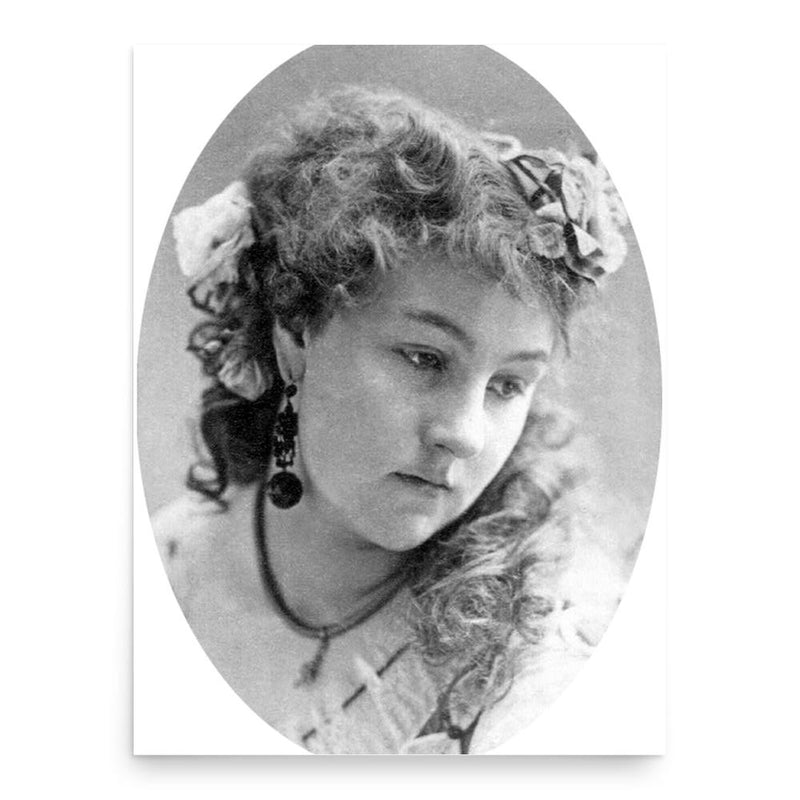 Fanny Davenport poster print, in size 18x24 inches.