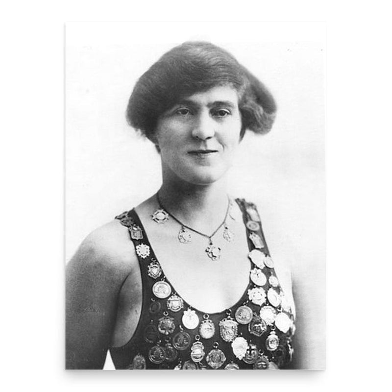 Fanny Durack poster print, in size 18x24 inches.