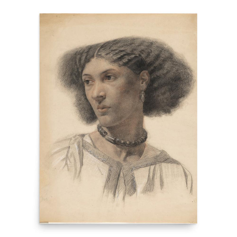 Fanny Eaton poster print, in size 18x24 inches.